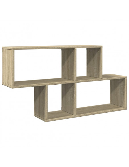 Scaffale a Parete Rovere Sonoma 100x20x53cm Legno Multistrato