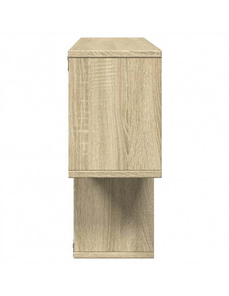 Scaffale a Parete Rovere Sonoma 100x20x53cm Legno Multistrato