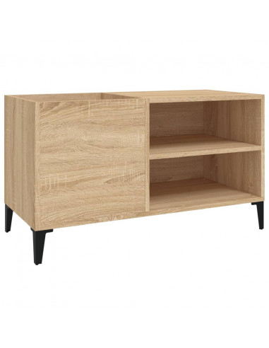 Mobile Porta Dischi Rovere Sonoma 84,5x38x48 Legno Multistrato