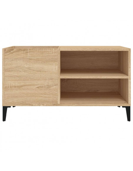 Mobile Porta Dischi Rovere Sonoma 84,5x38x48 Legno Multistrato