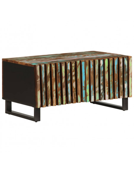 Tavolino da Salotto 80x51x40 cm in Legno Massello di Acacia