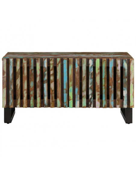 Tavolino da Salotto 80x51x40 cm in Legno Massello di Acacia