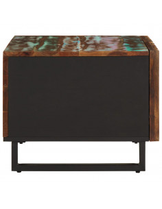 Tavolino da Salotto 80x51x40 cm in Legno Massello di Acacia 2