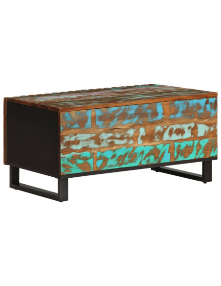 Tavolino da Salotto 80x51x40 cm in Legno Massello di Acacia