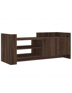 Mobile TV Rovere Marrone 100x35x40 cm in Legno Multistrato 2