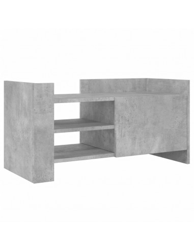 Mobile per TV Grigio Cemento 80x35x40 cm Legno Multistrato