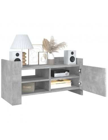 Mobile per TV Grigio Cemento 80x35x40 cm Legno Multistrato