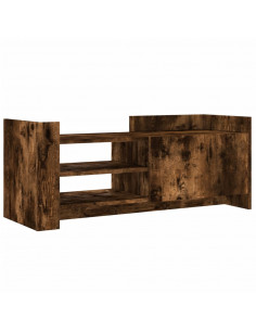 Mobile TV Rovere Fumo 100x35x40 cm in Legno Multistrato 2