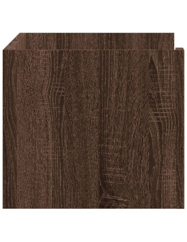 Mensola a Muro Rovere Marrone 70,5x35x30,5 cm Legno Multistrato