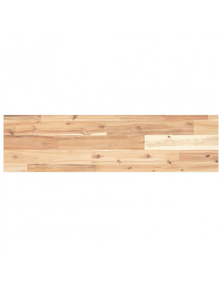 Ripiano a Parete 80x20x2 cm Legno Massello Acacia Non Trattato