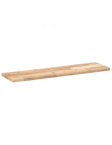 Ripiano a Parete 80x20x2 cm Legno Massello Acacia Non Trattato