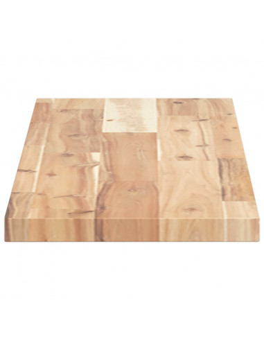 Ripiano a Parete 80x20x2 cm Legno Massello Acacia Non Trattato