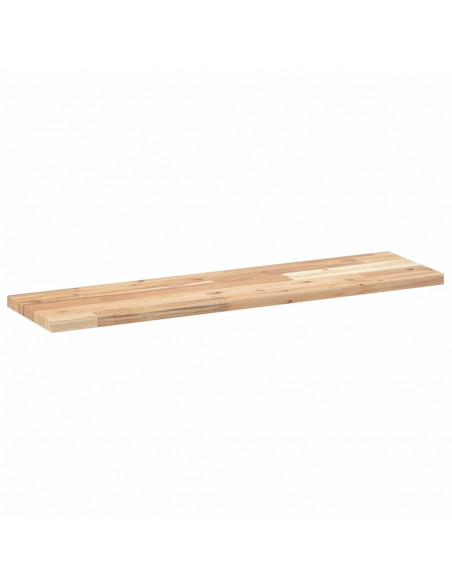Ripiano a Parete 80x20x2 cm Legno Massello Acacia Non Trattato