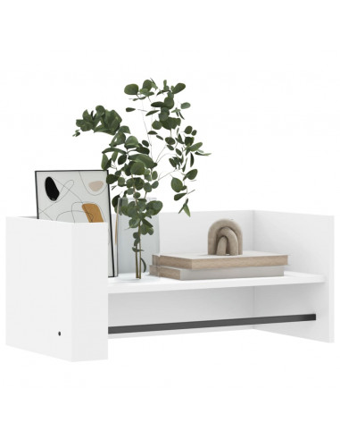 Scaffale a Parete Bianco 70,5x35x30,5 cm in Legno Multistrato