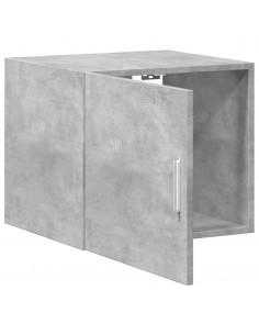 Mobile a Parete Grigio Cemento 45x42,5x40 cm Legno Multistrato 2