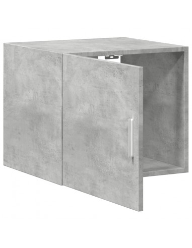 Mobile a Parete Grigio Cemento 45x42,5x40 cm Legno Multistrato