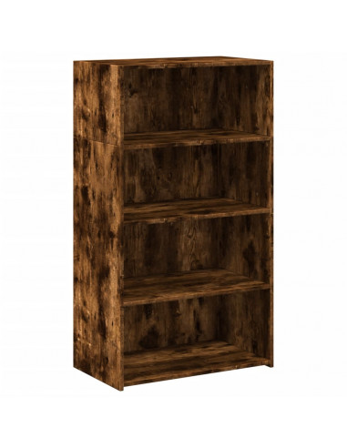 Credenza Rovere Fumo 70x41x124 cm in Legno Multistrato