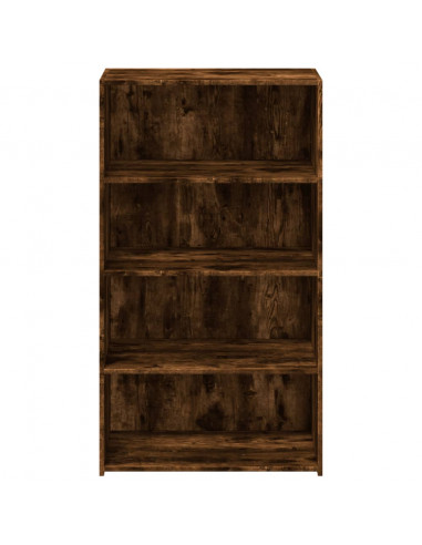 Credenza Rovere Fumo 70x41x124 cm in Legno Multistrato