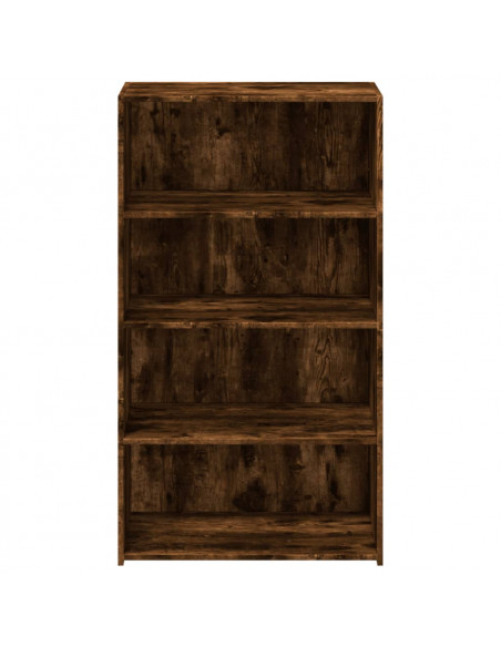 Credenza Rovere Fumo 70x41x124 cm in Legno Multistrato