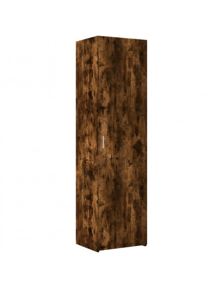 Credenza Rovere Fumo 50x42,5x185 cm in Legno Multistrato