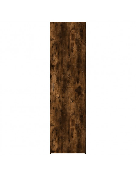 Credenza Rovere Fumo 50x42,5x185 cm in Legno Multistrato