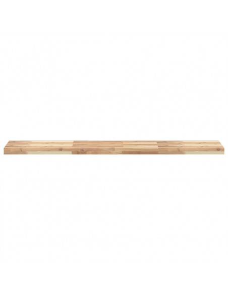 Mensole da Parete 2 pz 120x30x4 cm Legno Acacia Non Trattato