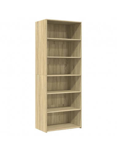 Credenza Rovere Sonoma 70x41x185 cm in Legno Multistrato