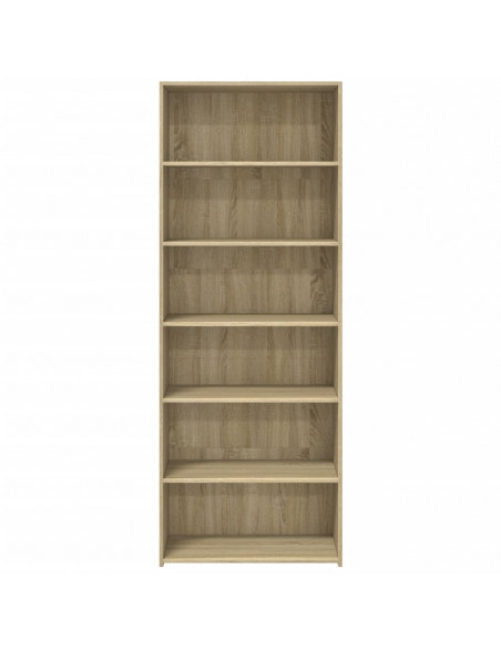 Credenza Rovere Sonoma 70x41x185 cm in Legno Multistrato