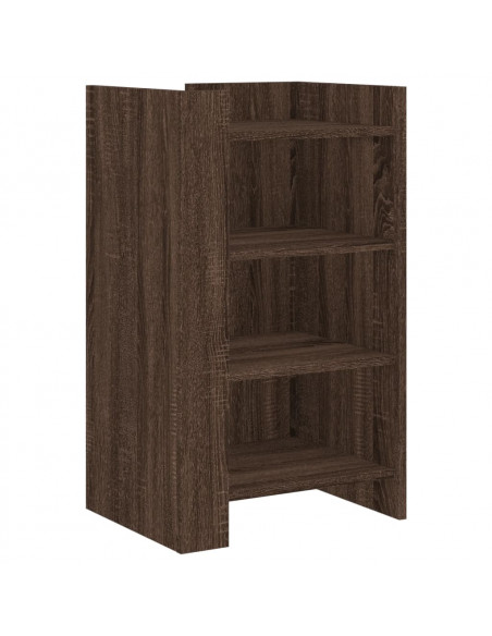 Credenza Rovere Marrone 45x35x75 cm in Legno Multistrato