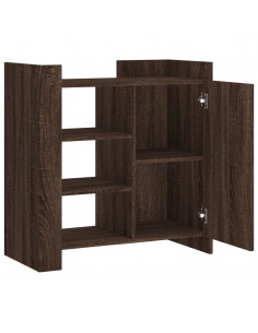 Credenza Rovere Marrone 73,5x35x75 cm in Legno Multistrato 2