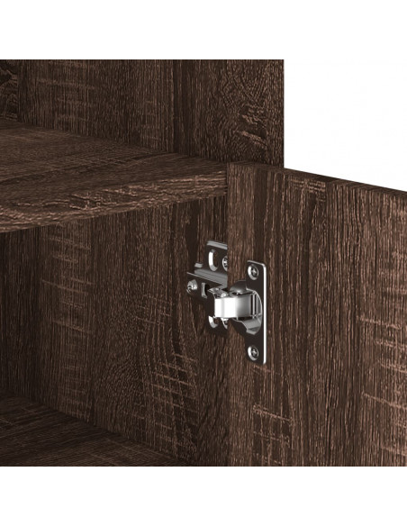 Credenza Rovere Marrone 73,5x35x75 cm in Legno Multistrato