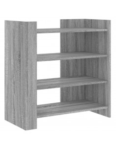 Credenza Grigio Sonoma 73,5x35x75 cm in Legno Multistrato 2