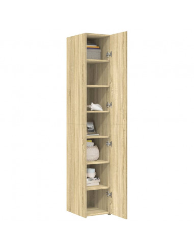 Credenza Rovere Sonoma 30x42,5x185 cm in Legno Multistrato