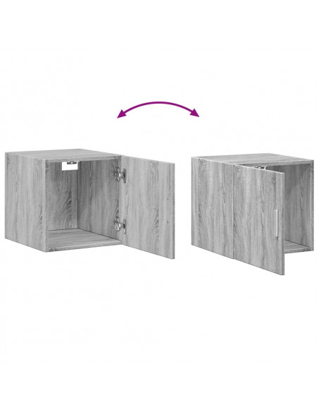 Mobile a Parete Grigio Sonoma 40x42,5x40cm in Legno Multistrato