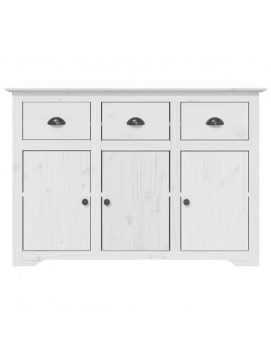 Credenza BODO 115x43x79,5 cm in Legno Massello di Pino Bianco