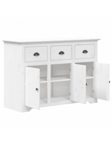 Credenza BODO 115x43x79,5 cm in Legno Massello di Pino Bianco