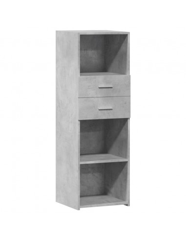 Credenza Grigio Cemento 40x42,5x124 cm in Legno Multistrato
