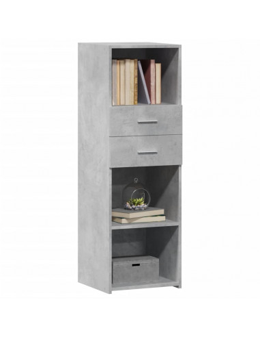Credenza Grigio Cemento 40x42,5x124 cm in Legno Multistrato