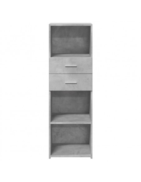 Credenza Grigio Cemento 40x42,5x124 cm in Legno Multistrato