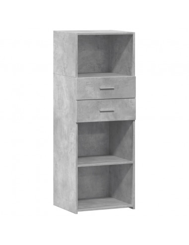 Credenza Grigio Cemento 45x42,5x124 cm in Legno Multistrato