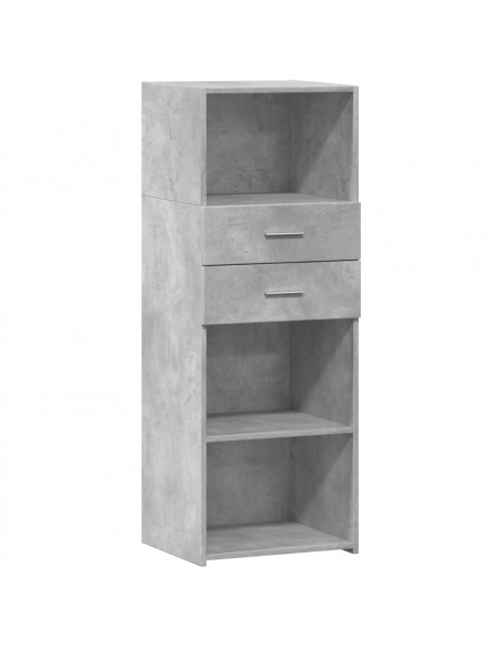Credenza Grigio Cemento 45x42,5x124 cm in Legno Multistrato