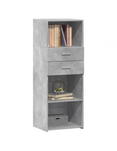 Credenza Grigio Cemento 45x42,5x124 cm in Legno Multistrato