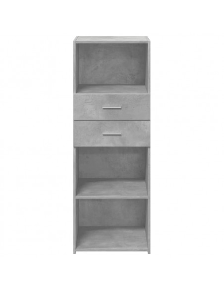 Credenza Grigio Cemento 45x42,5x124 cm in Legno Multistrato