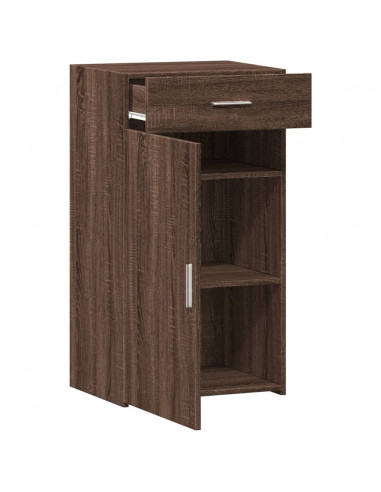 Credenza Rovere Marrone 50x42,5x93 cm in Legno Multistrato