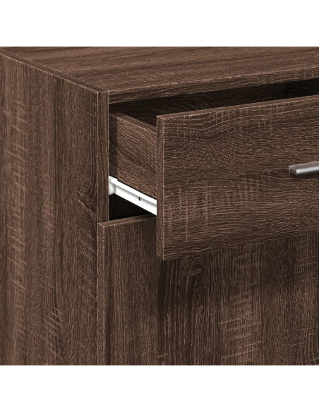 Credenza Rovere Marrone 50x42,5x93 cm in Legno Multistrato