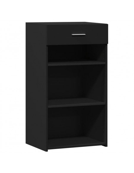 Credenza Nera 50x42,5x93 cm in Legno Multistrato