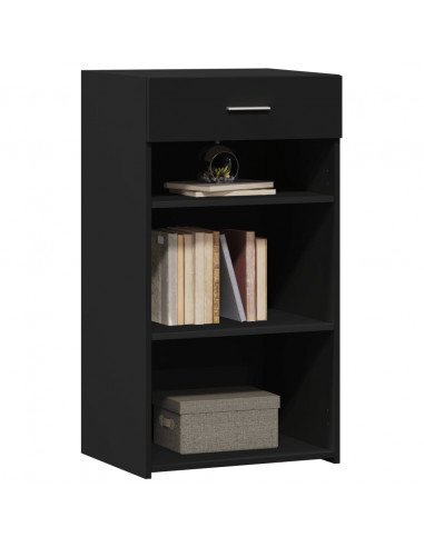 Credenza Nera 50x42,5x93 cm in Legno Multistrato