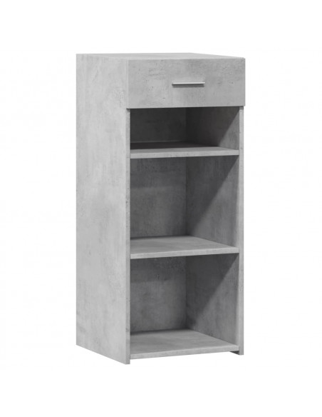 Credenza Grigio Cemento 40x42,5x93 cm in Legno Multistrato