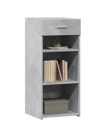 Credenza Grigio Cemento 40x42,5x93 cm in Legno Multistrato