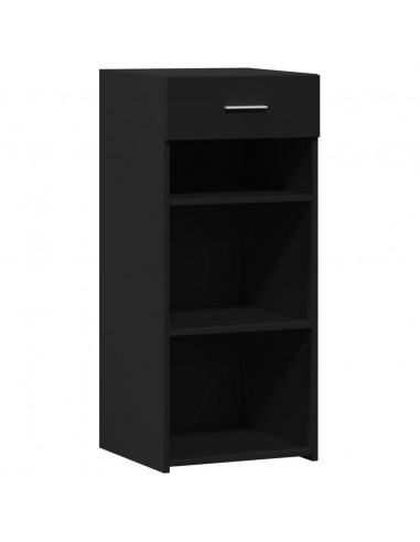 Credenza Nera 40x42,5x93 in Legno Multistrato